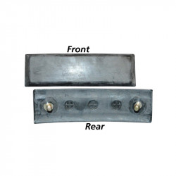 Moulding for bumper, rubber, left/right