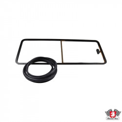 Middle sliding window with rubber seal, right