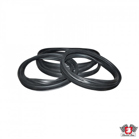 Window seal kit, front/rear/quarter, 4 pcs.