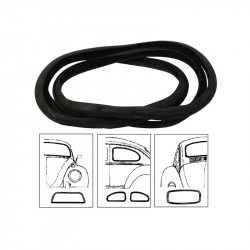 Cal-look window rubber kit. 4 pcs., including front, rear and quarter window seals