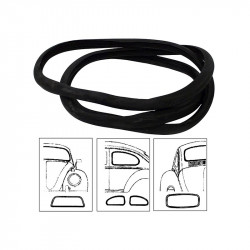 Cal look window rubber kit. 4 pcs., including front, rear and quarter window seals