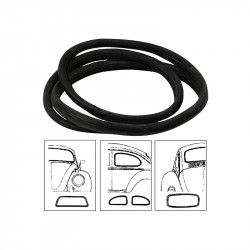 Cal look window rubber kit. 4 pcs., including front, rear and quarter window seals