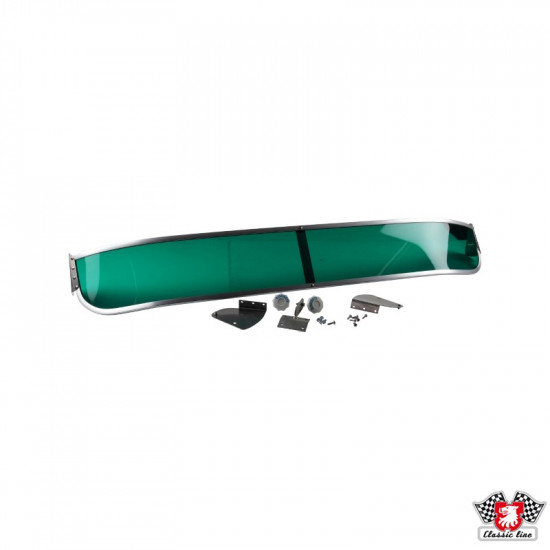 Sun visor, outer, windscreen front, green