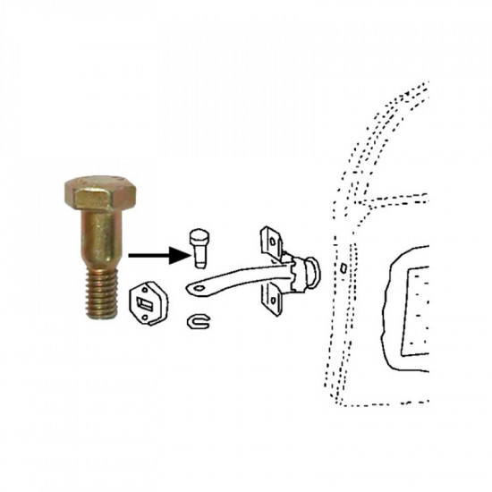 Pivot for door opening strap