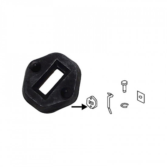 Rubber seal for door strap