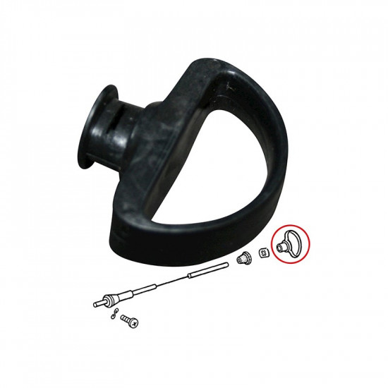 Loop for release cable, fuel filler door