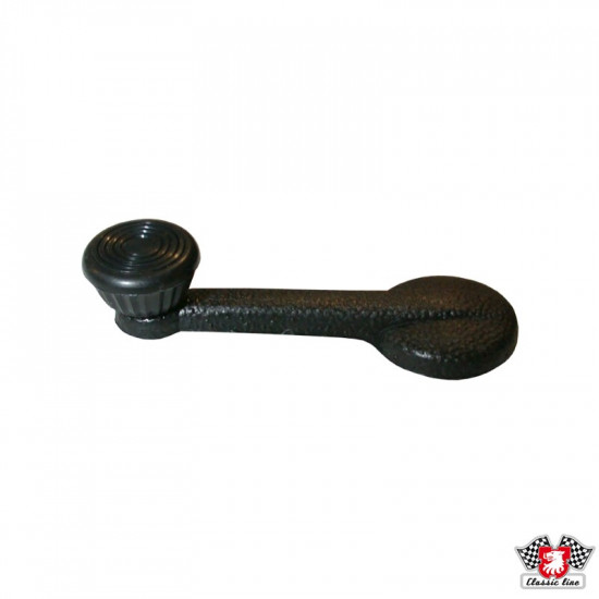 Window winder handle, black knob, left/right