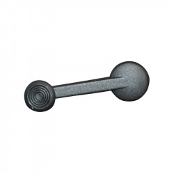 Window winder handle, black knob, left/right