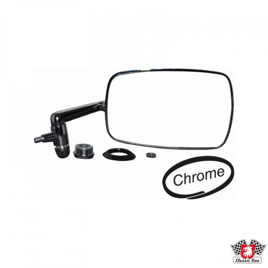 Door mirror, right, chrome