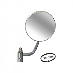 Door mirror, round, right, chrome