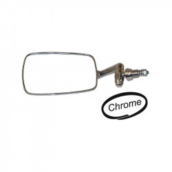 Door mirror, left, chrome, OE style