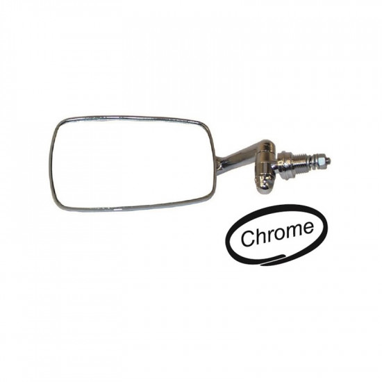 Door mirror, left, chrome, OE style