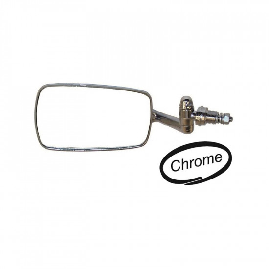 Door mirror, chrome, right, OE style