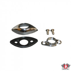 Door mirror base kit with seal, left/right