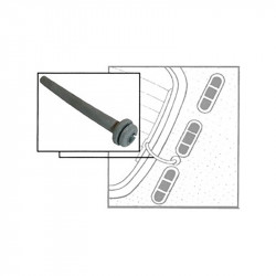 Tube for rear window defogger wire