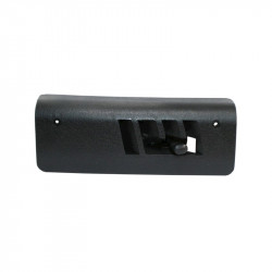 Cover for heating channel, plastic, left, black