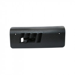 Cover for heating channel, plastic, right, black