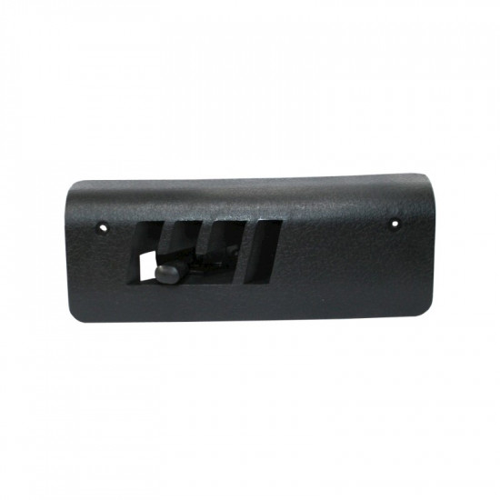 Cover for heating channel, plastic, right, black