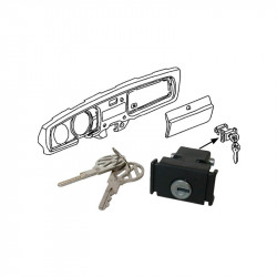 Lock for glove box compartment with keys