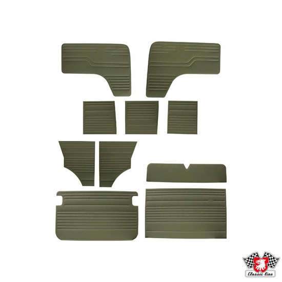 Interior vinyl panel kit, 10 pcs., green