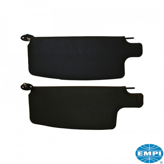 Sun visor set, black, 2 pieces