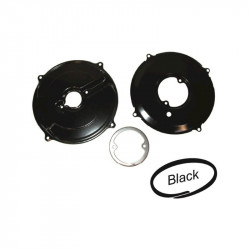 Alternator/generator backing plate kit, black