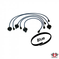 Ignition cable set, high performance silicone, blue