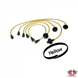 Ignition cable set, high performance silicone, yellow