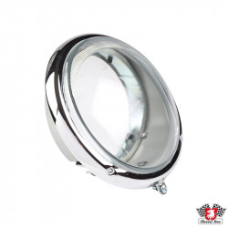 Headlamp housing, metal, US style, left/right. Comes without headlamp