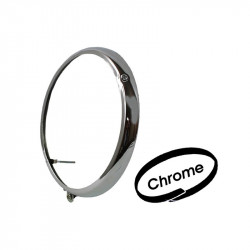 Headlamp rim, metal, chrome