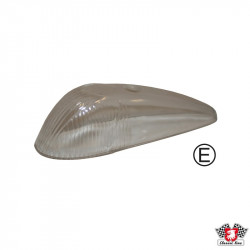 Turn signal light lens, clear, left/right, E-marked