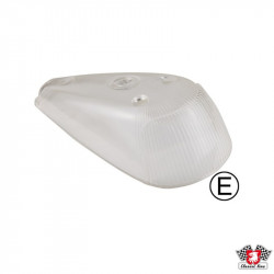 Turn signal light lens, front, clear, left/right, E-marked