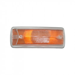 Turn signal light lens, front, yellow, left/right, w/o E-mark