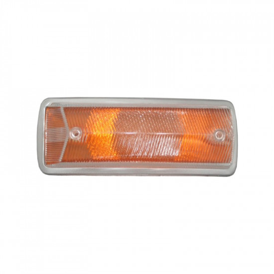 Turn signal light lens, front, yellow, left/right, w/o E-mark