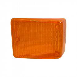 Turn signal light lens, front, yellow light, left, w/o E-mark