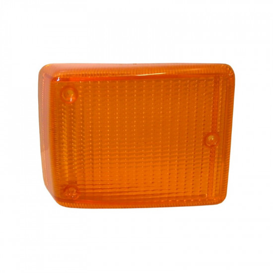 Turn signal light lens, front, yellow light, right, w/o E-mark