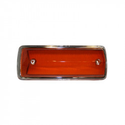 Turn signal light lens, front, yellow, left, w/o E-mark