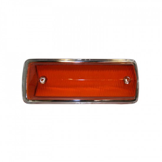 Turn signal light lens, front, yellow, left, w/o E-mark