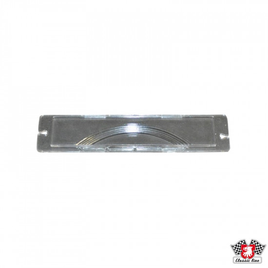 License plate light glass