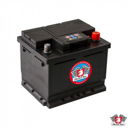 Battery, black classic, 12 V, 44 Ah, 207x175x175, DIN 54440, with acid