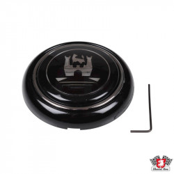 Horn button, black. Fits JP No. 8145500600