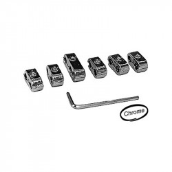 Wire separators, 4 cylinder kits, chrome