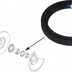 Oil seal for wheel bearing, front