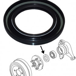 Oil seal for wheel bearing, rear
