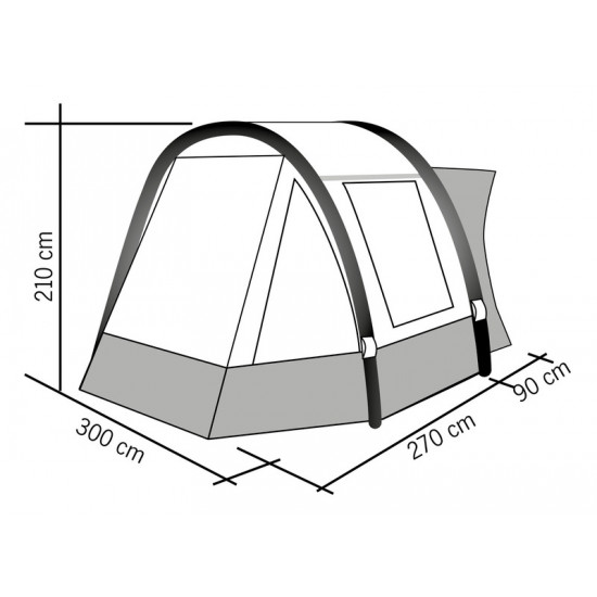 Inflatable Bus Awning TOUR EASY AIR