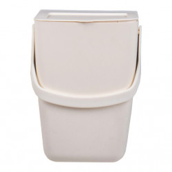 Removable waste bin, cream