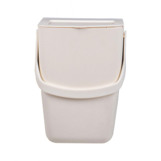 Removable waste bin, cream