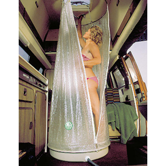 Round travel shower with tub, 70cm diameter