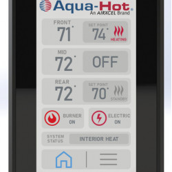 Heating system including hot water system Aqua-Hot 100D