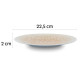 Silwy porcelain breakfast plate, apricot